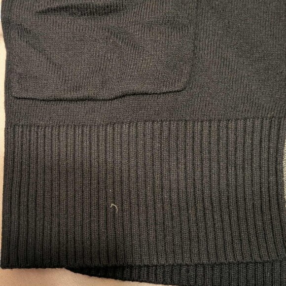 Old Navy Cardigan Womens Small/Petite Long Sleeve Black 5 Button Top - Picture 10 of 14